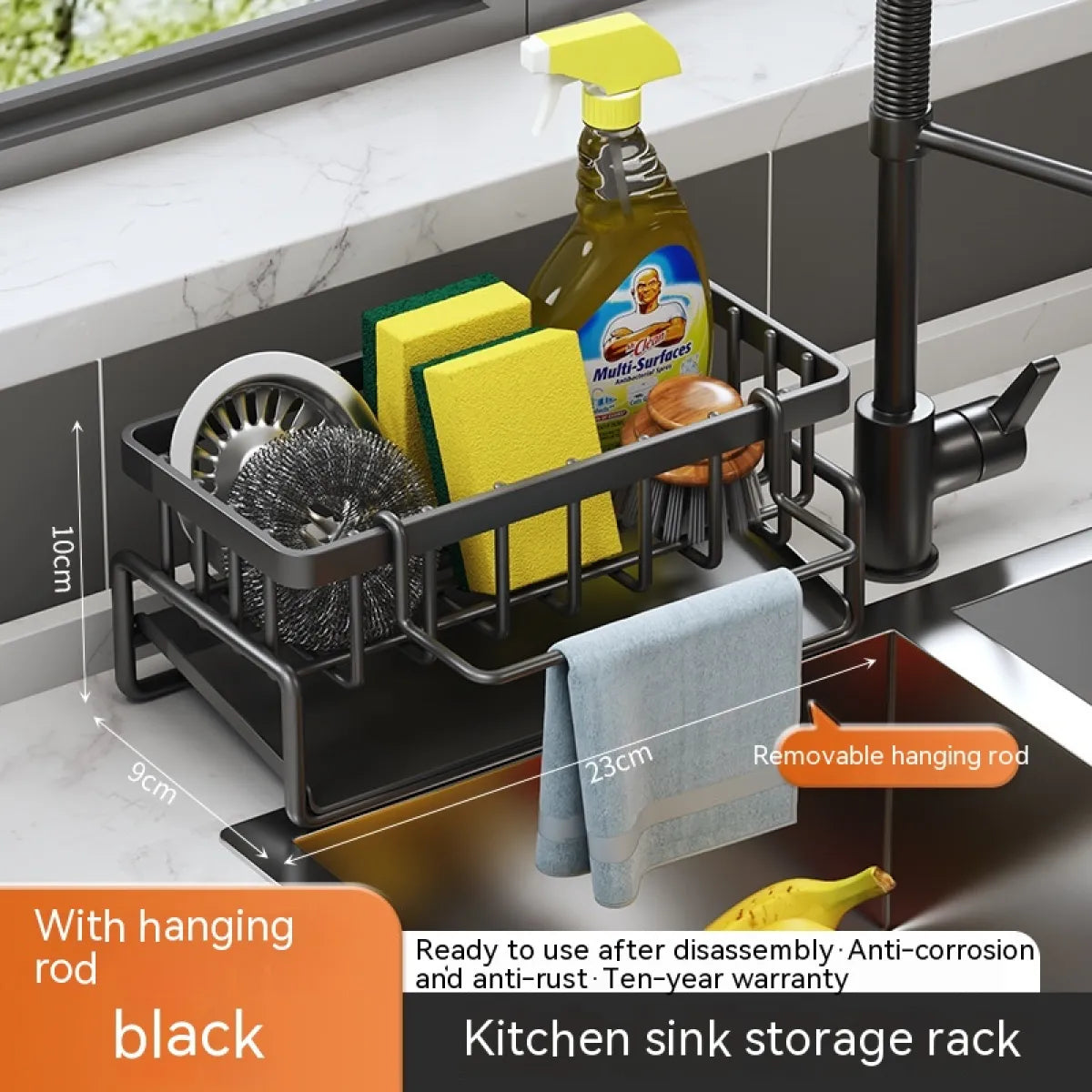 Smart Sink Organizer – Multi-Purpose Rack for Kitchen Essentials