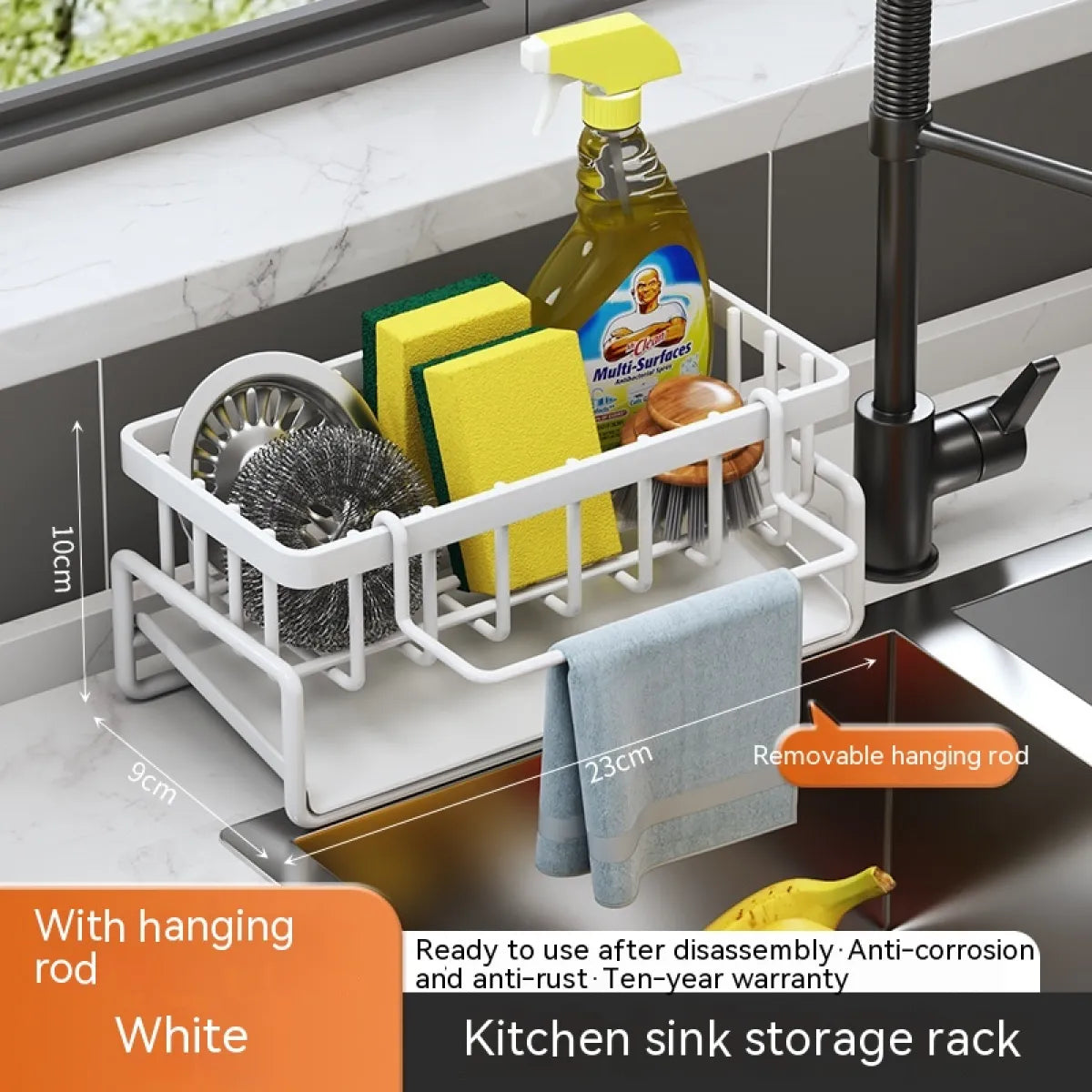 Smart Sink Organizer – Multi-Purpose Rack for Kitchen Essentials