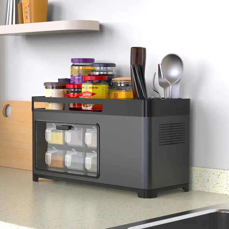 Multifunctional Kitchen Organizer Box with Storage Drawers