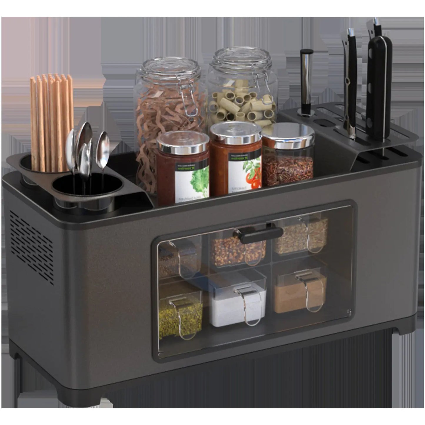 Multifunctional Kitchen Organizer Box with Storage Drawers